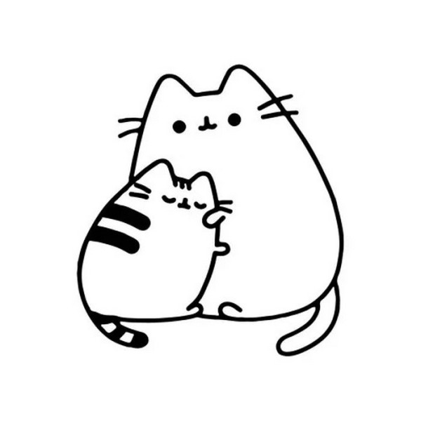 Картина-трафарет для розфарбовування піском "Кішка та котеня" Т-а5195 А5 (Т-а5195)