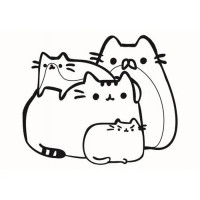 Картина-трафарет для розфарбовування піском "Котяча сім'я" Т-а5191 А5 (Т-а5191)