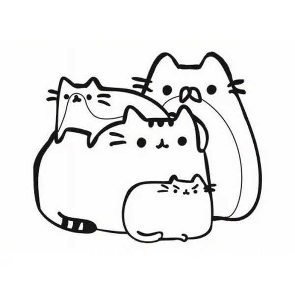 Картина-трафарет для розфарбовування піском "Котяча сім'я" Т-а5191 А5 (Т-а5191)