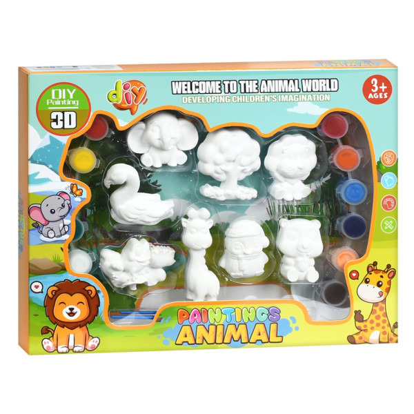 Набір для творчості Тварини MK 5723(Animal) фарби, пензлики (MK 5723(Animal))