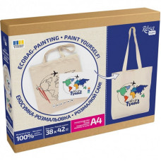 Набір для творчості екосумка-розмальовка "Lets go Travel" N0003655, 38х42 см (N0003655)