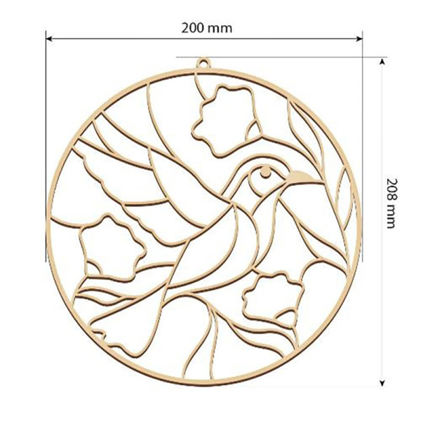 Набір для вітражного живопису за номерами "Весна прилетіла" FDSGK-008 (FDSGK-008)