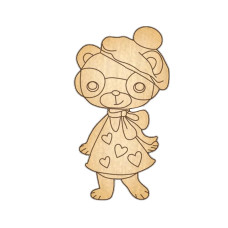 Заготовка брошки для розфарбовування "Ведмедик-4" FDZB-041 (FDZB-041)