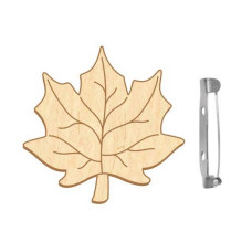 Заготовка брошки для розфарбовування "Кленовий лист" FDZB-105 (FDZB-105)