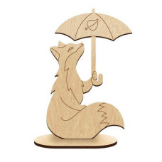 Фігурка для розфарбовування та декорування "Лисиця під парасолькою" FDZ-540 (FDZ-540)
