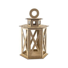 Заготовка для декорування "Ліхтарик 6-гранний" FDPO-081-MDF (FDPO-081-MDF)