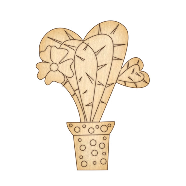 Фігурка для розмальовування та декорування "Кактус-сердечко" FDZ-076 (FDZ-076)