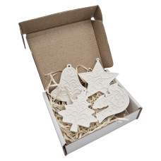 Різдвяні гіпсові фігурки gips001 для декорування (gips001)