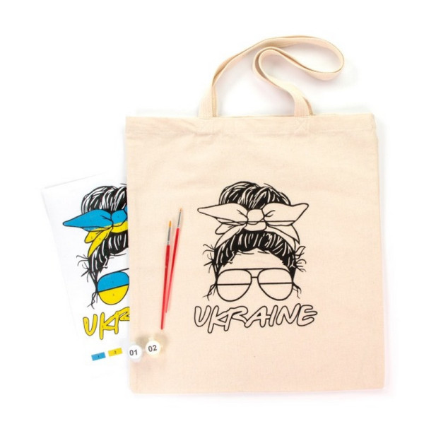 Набір для творчості екосумка-розмальовка "Ukraine" N0003602, 38х42 см (N0003602)