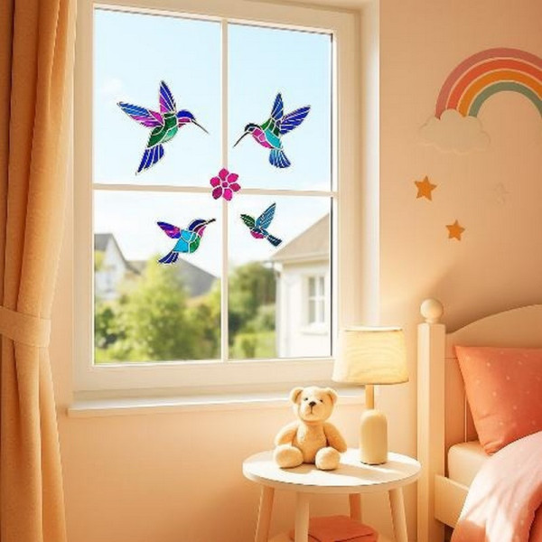 Набор для витражной живописи по номерам "Колибри" FDSGK-07(FDSGK-07)