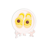 Набір для гіпсової розмальовки "Капці" YG0230-4 з підставкою, 11 см (YG0230-4)