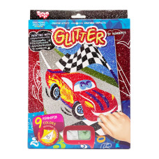 Розмальовка глітерними блискітками за номерами "Тачки" РГН-02-02 міні 20,5х26 см (РГН-02-02)