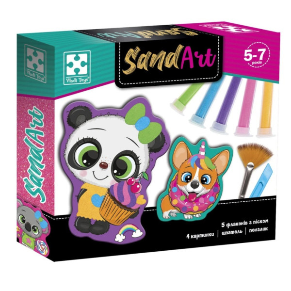 Детский набор для творчества с песком "Сладкая вечеринка" VT4501-02 творческое пособие(VT4501-02)