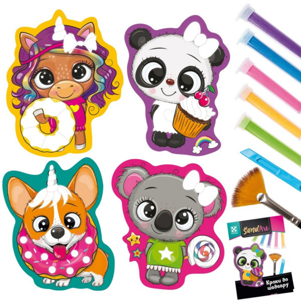 Детский набор для творчества с песком "Сладкая вечеринка" VT4501-02 творческое пособие(VT4501-02)