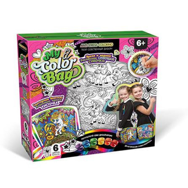 Комплект креативного творчества "My Color Bag" mCOB-01 сумка-раскраска мини