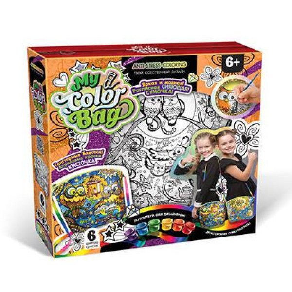 Комплект креативного творчества "My Color Bag" mCOB-01 сумка-раскраска мини