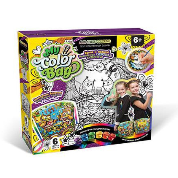 Комплект креативного творчества "My Color Bag" mCOB-01 сумка-раскраска мини