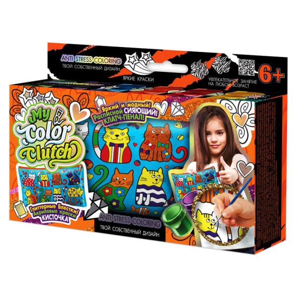 Комплект креативного творчества My color Clutch  CCL-01 сумка раскраска
