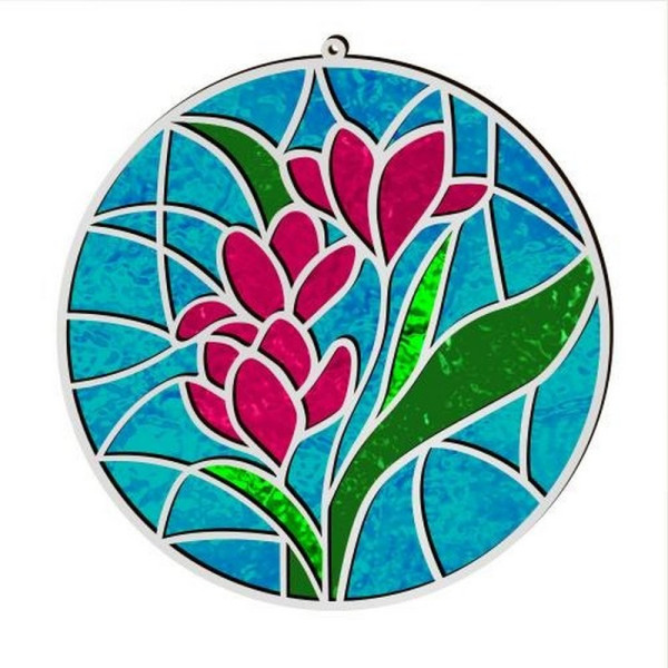 Набір для вітражного живопису за номерами "Весняні Квіти" FDSGK-06 (FDSGK-06)