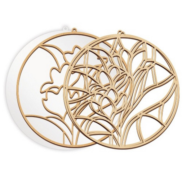 Набір для вітражного живопису за номерами "Весняні Квіти" FDSGK-06 (FDSGK-06)