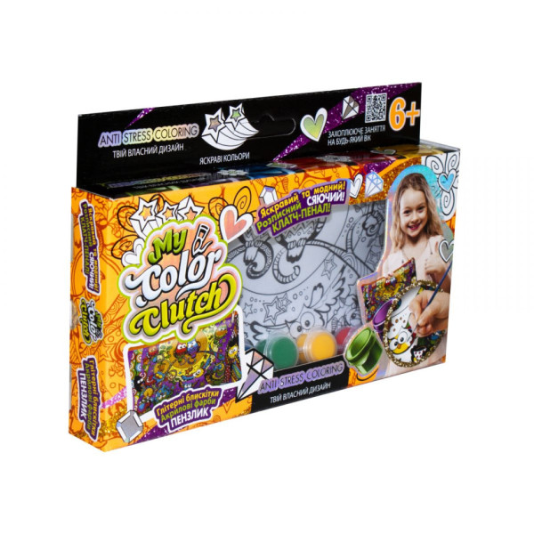 Пенал разрисовка "My color Clutch" Danko Toys  CCL-01-01U