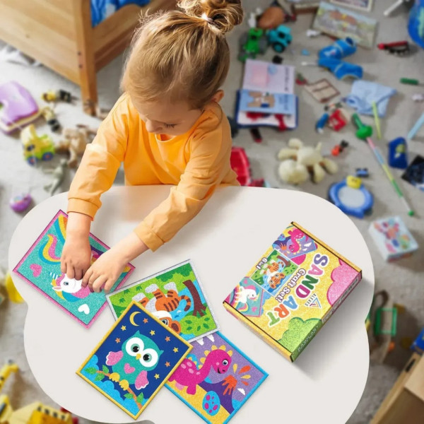 Дитячий набір для творчості картини з піску 6 в 1 KP-001 (KP-001)