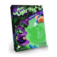 Набір для малювання ультрафіолетом Neon Light Pen NLP-01 з трафаретами