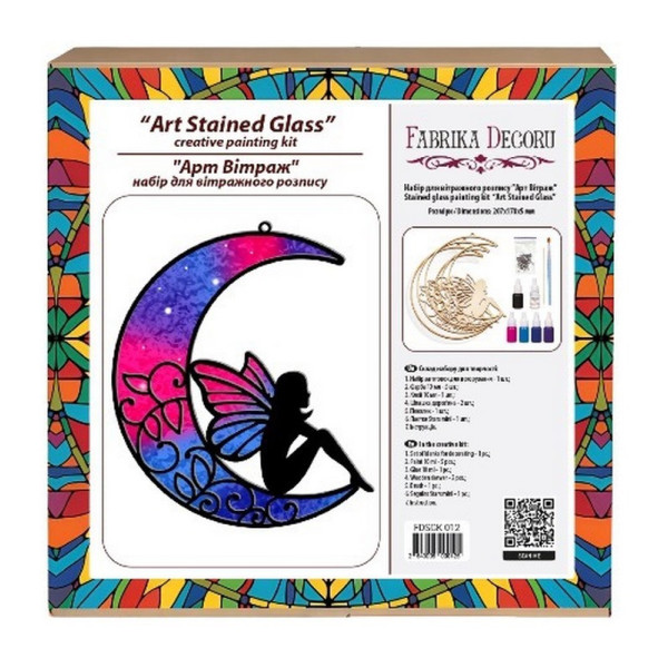 Набір для вітражного живопису за номерами "Красива Казка" FDSGK-12 (FDSGK-12)