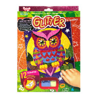 Розмальовка глітерними блискітками за номерами "Сова" РГН-02-03 міні 20,5х26 см (РГН-02-03)