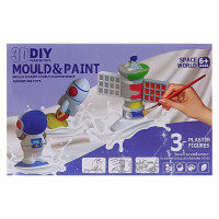 Набор для творчества Гипсовая раскраска "Космос" MK 5428(Violet) формочки, краски 6 цветов(MK 5428(Violet))