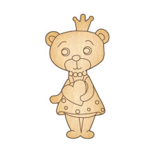 Заготовка брошки для розфарбовування "Ведмедик-1" FDZB-033 (FDZB-033)