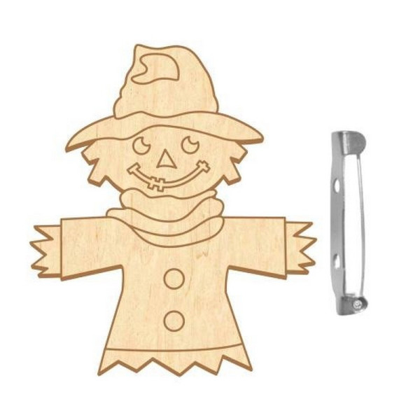 Заготовка брошки для розфарбовування "Міське опудало" FDZB-107 (FDZB-107)