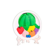 Набор для гипсовой раскраски "Фрукты" YG0230-9 с подставкой, 11 см (YG0230-9)