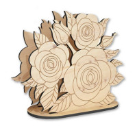 Деревянная салфетка для декора "Розы" FDPO-298 (FDPO-298)
