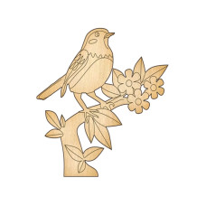 Фігурка для розфарбовування та декорування "Пташка на гілці" 250 (FDZ-250)
