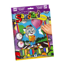 Набір для творчості "SandArt" SA-02-01…10 фреска з піску Кіт на скейті (SA-02-05)