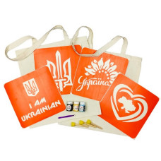 Набір для творчості "Екосумка бязь Мапа України, Україна квітуча" bag-b-n080-n058 (bag-b-n080-n058)