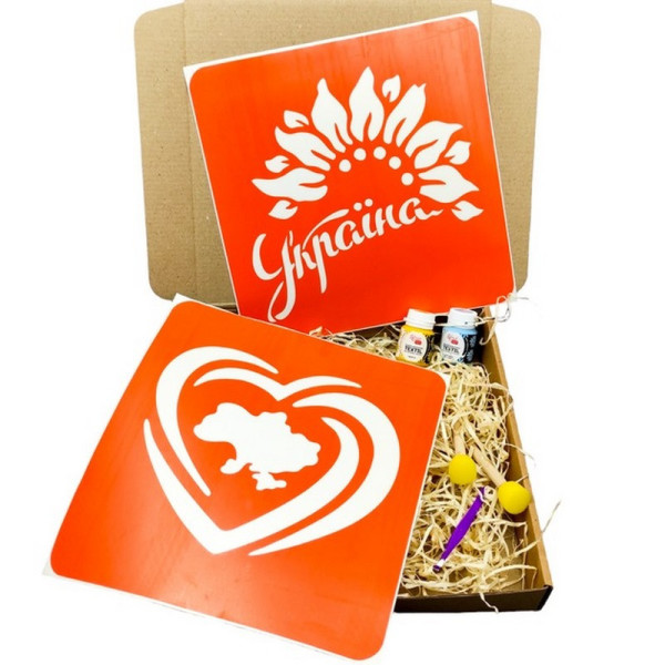 Набір для малювання по тканині "Мапа України, Україна квітуча" paint-n080-n058 (paint-n080-n058)