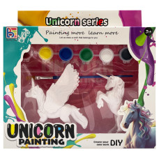 Набір для творчості Гіпсова розмальовка "Unicorn" T59-1(Unicorn1) 2 фігурки, фарби 6 кольорів (T59-1(Unicorn1))