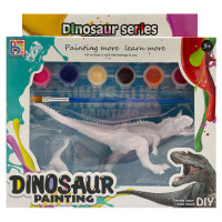 Набір для творчості Гіпсова розмальовка "Dinosaur" T55-1(Dinosaur1) 2 фігурки, фарби 6 кольорів (T55-1(Dinosaur1))