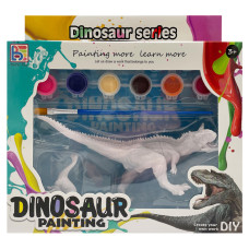 Набір для творчості Гіпсова розмальовка "Dinosaur" T55-1(Dinosaur1) 2 фігурки, фарби 6 кольорів (T55-1(Dinosaur1))