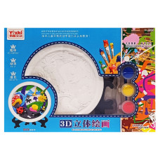 Набір для творчості Гіпсова розмальовка "Комахи" KG8126-3 тарілка 11,5 см, на підставці (KG8126-3)