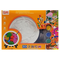 Набір для творчості Гіпсова розмальовка "Дім" KG8125-3 тарілка 11,5 см, на підставці (KG8125-3)