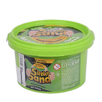 Набір креативної творчості "Stretch Sand" STS-02-01U 400 гр Зелений (STS-02-01U(G))