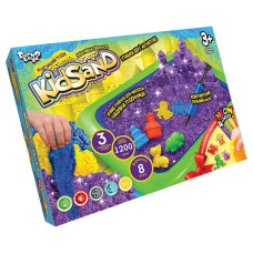 Кінетичний пісок KіdSand набір 8096DT, 1200 г піску і пісочниця (KS-02-02U)