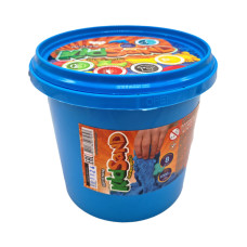 Набір креативної творчості "Кінетичний пісок" KidSand" KS-01-01 відро 1000г Синій (KS-01-01(Blue))