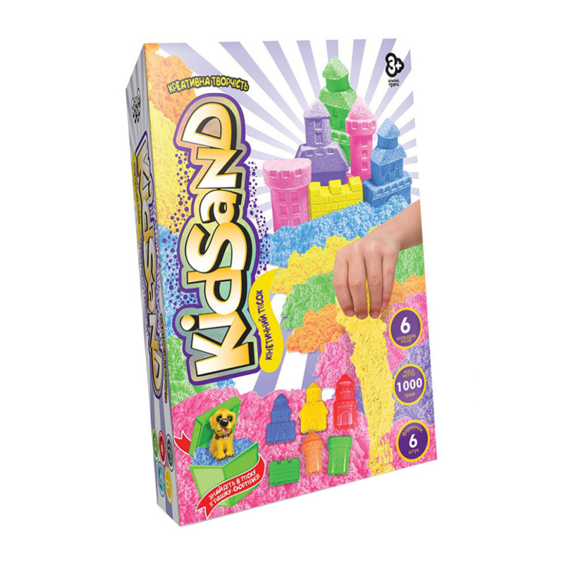 Кінетичний пісок "KidSand" KS-04-10U-15U коробка 1000 гр