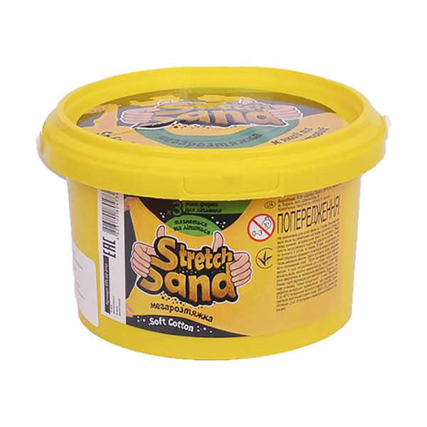 Набор креативного творчества "Stretch Sand"  STS-02-01U 400 гр Желтый(STS-02-01U(Y))