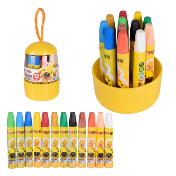 Набір дитячої воскової крейди CE150407 у наборі 12 кольорів (CE150407)