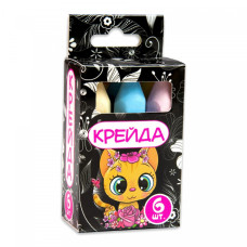 Мел "Карандаш" 50111, 6 штук, разноцветный(50111)